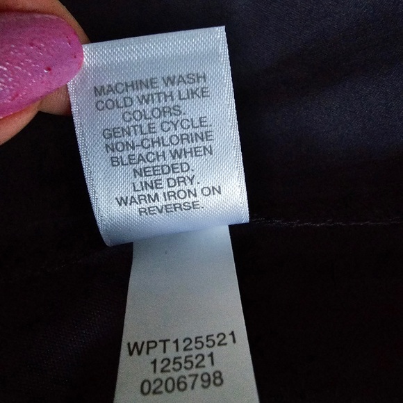 J. Jill Linen Stretch Pull On Pants color Navy Blue - Picture 9 of 11